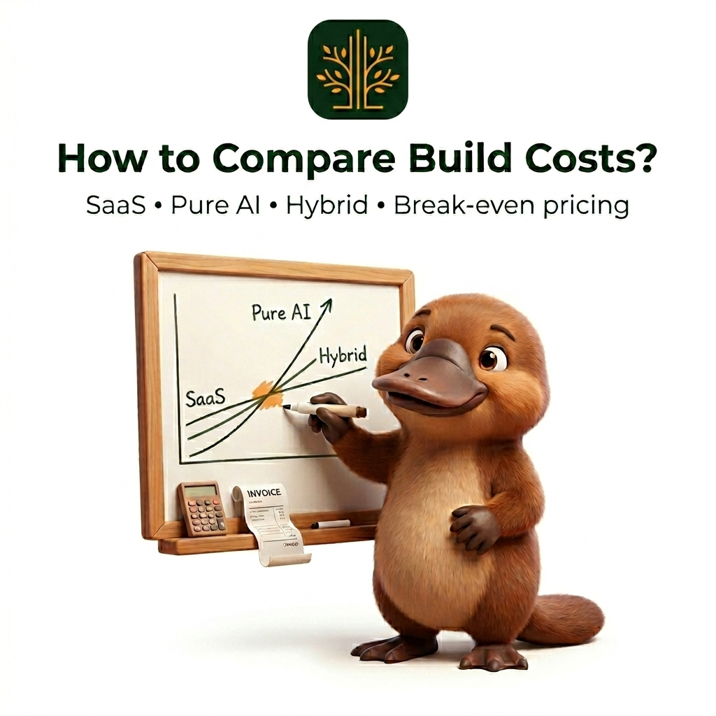 How to Compare Build Costs — SaaS vs Pure AI vs Hybrid